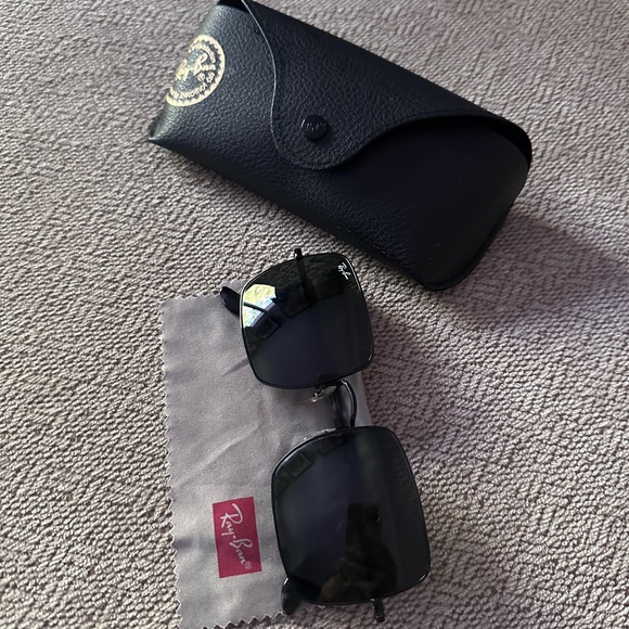 Ray-Ban Dark Square Sunglasses - Picture 8 of 9